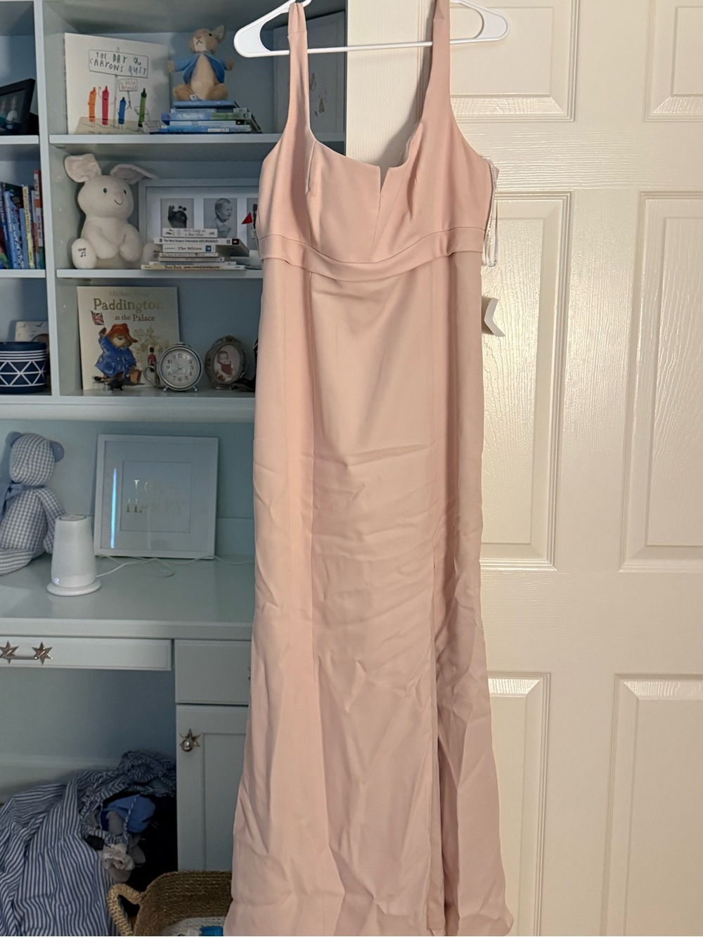 After Six camo bridesmaid dress